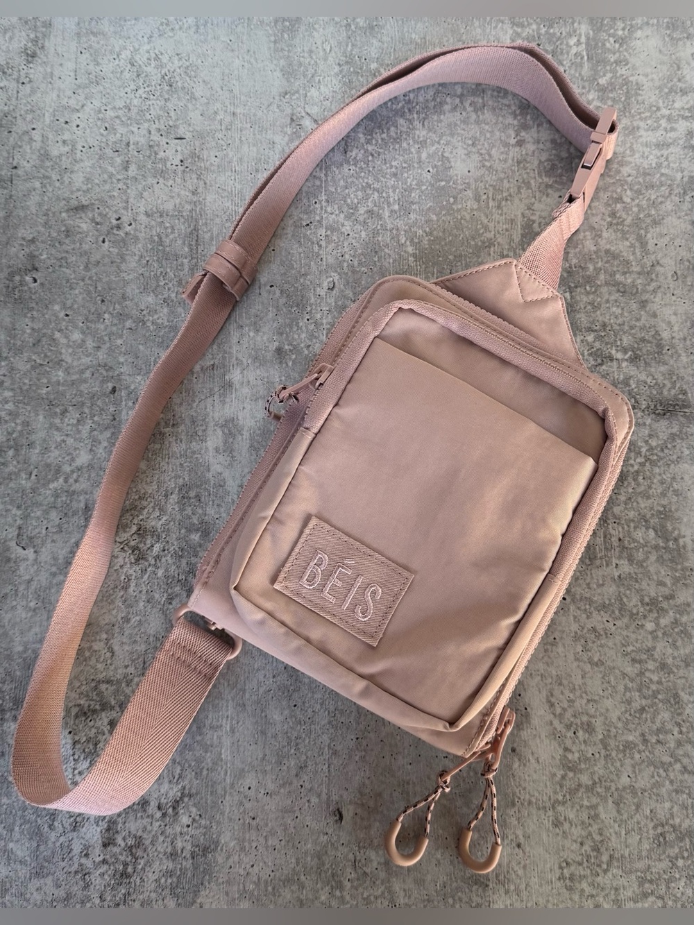 BEIS Women's The All-In-One Sport Sling Crossbody Bag Atlas Pink One Size
